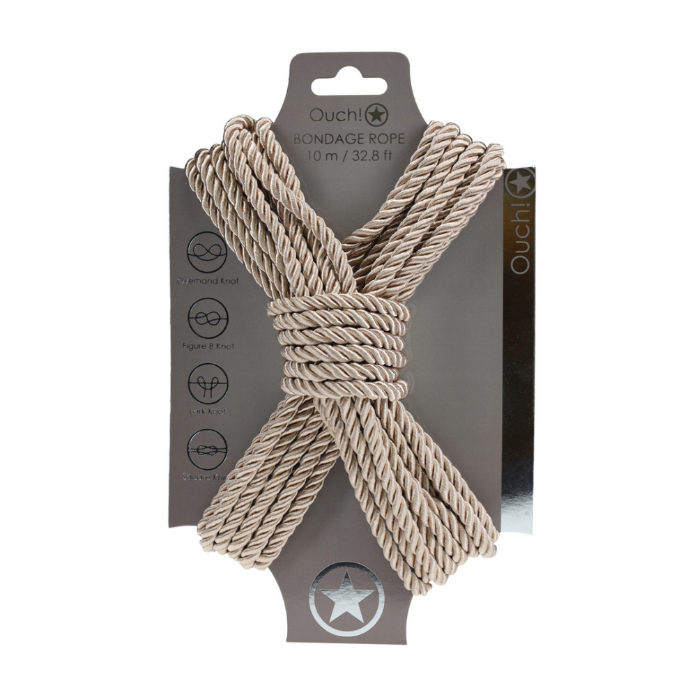 Ouch! by Shots Polyester Bondage Touw - 10 m / 32,8 ft - Goud afbeelding