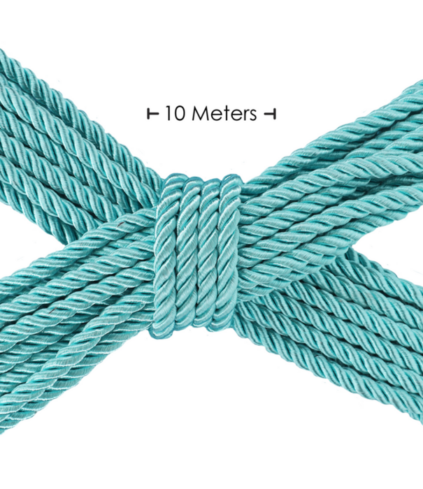 Ouch! by Shots Polyester Bondage Touw - 10 m / 32,8 ft - Blauw