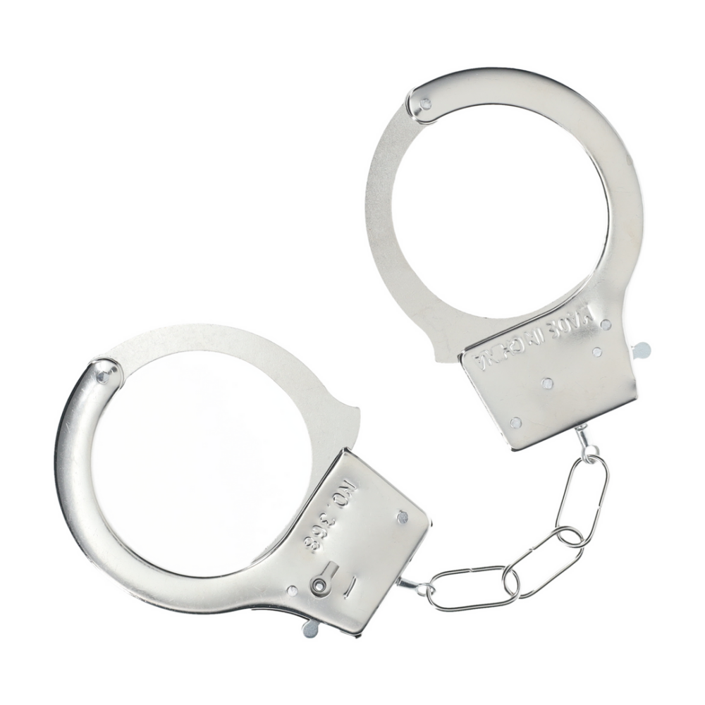 Ouch! by Shots Classic metalen handboeien - Zilver afbeelding