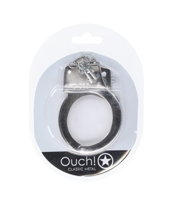 Ouch! by Shots Classic metalen handboeien - Zilver