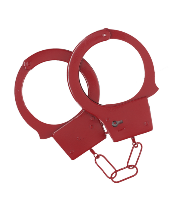 Ouch! by Shots Classic metalen handboeien - Rood