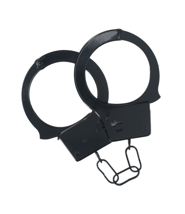 Ouch! by Shots Classic metalen handboeien - Zwart