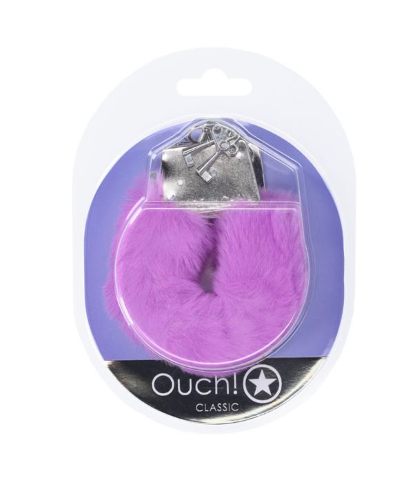 Ouch! by Shots Classic Fluffy Handboeien - Paars