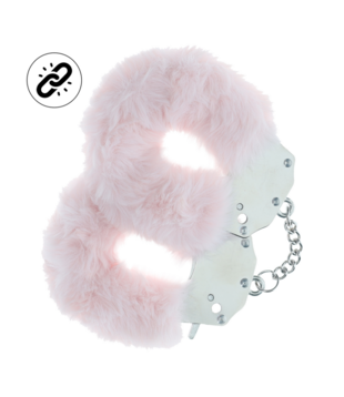 Zware Fluffy Handboeien - Poederroze