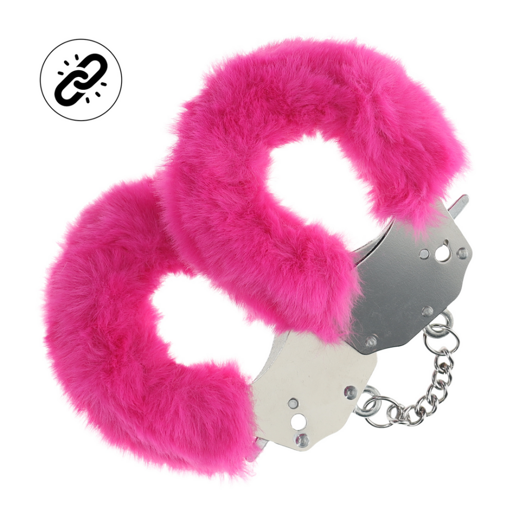 Ouch! by Shots Zware Fluffy Handboeien - Roze afbeelding