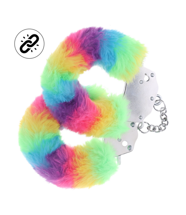 Ouch! by Shots Zware Fluffy Handboeien - Multicolor 1