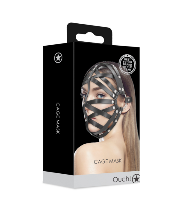 Ouch! by Shots Cage Mask - Zwart