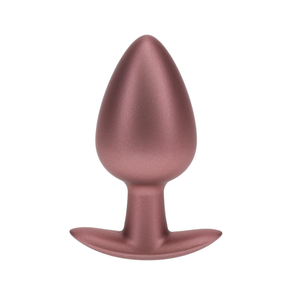 Ouch! by Shots Gladde Siliconen Anale Plug - Groot - 3,5 / 8,9 cm - Roségoud afbeelding