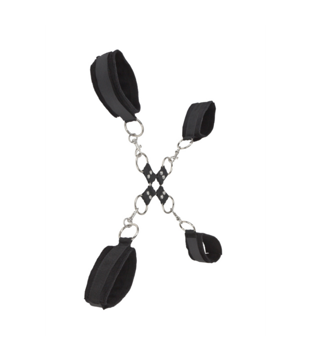 Ouch! by Shots Hand- en enkelboeien met klittenband