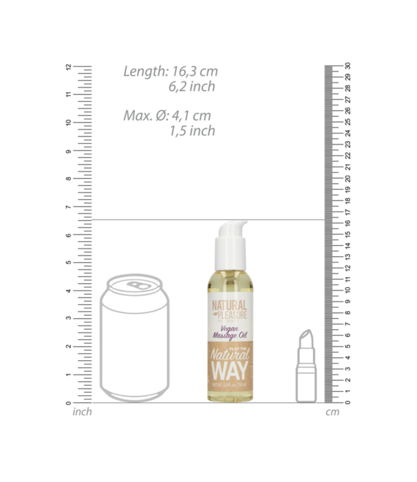 Natural Pleasure by Shots Vegan Massage Olie - 5 fl oz / 150 ml