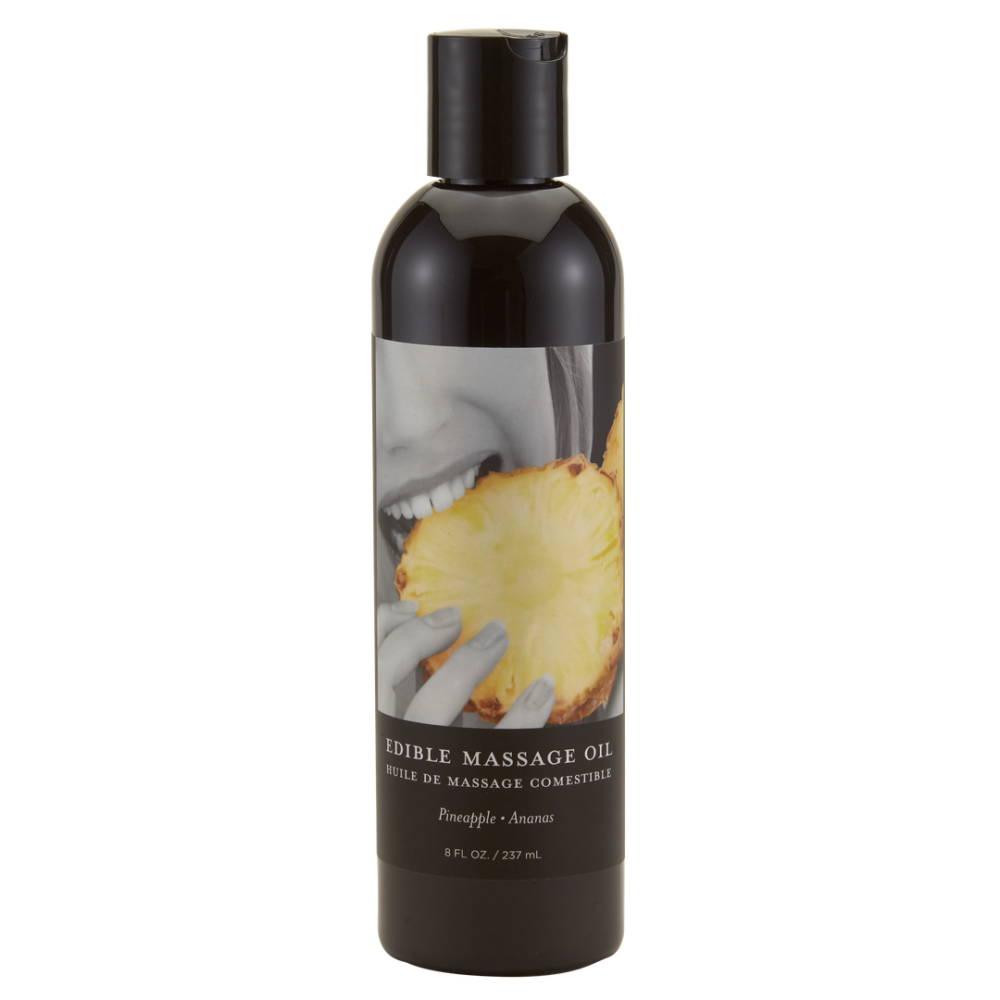 Earthly body Ananas Eetbare Massageolie - 8 fl oz / 237 ml afbeelding