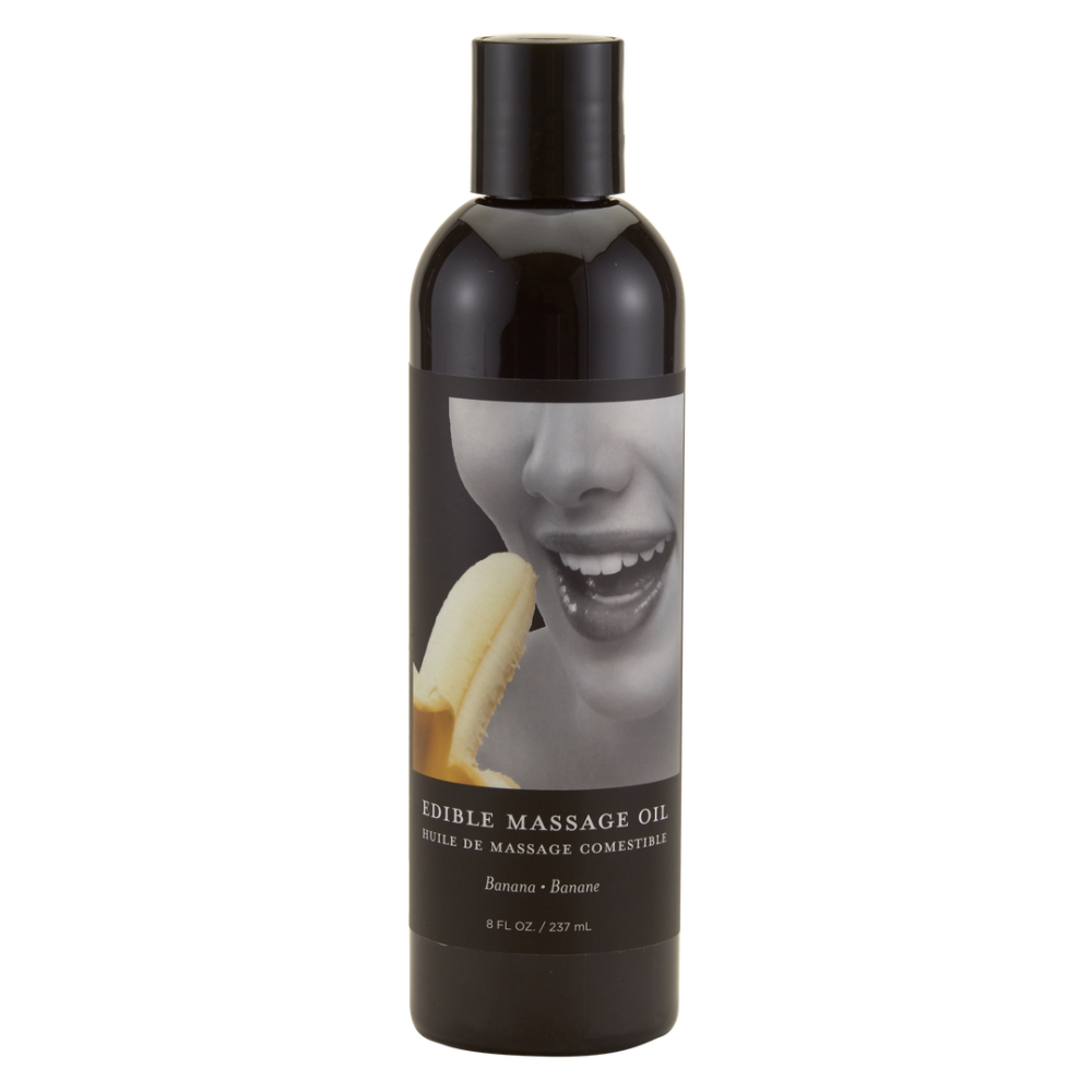 Earthly body Banaan Eetbare Massageolie - 8 fl oz / 237 ml afbeelding