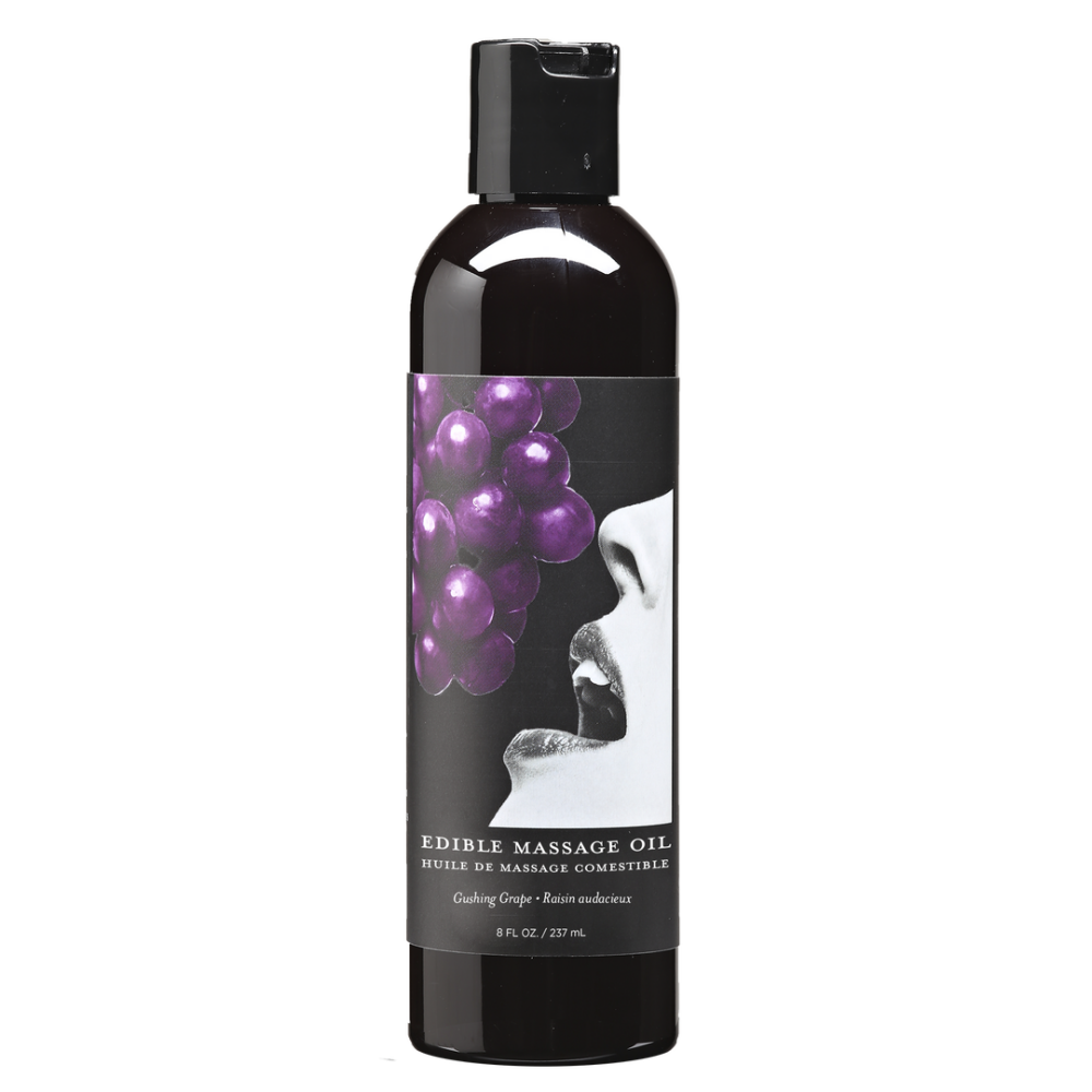 Earthly body Druiven Edible massage oil - 8 fl oz / 237 ml afbeelding
