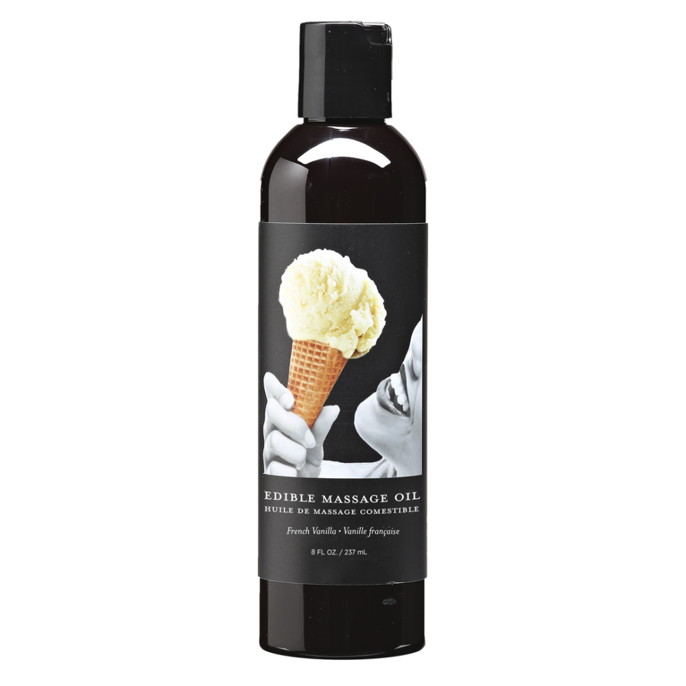 Earthly body Vanille Eetbare Massageolie - 8 fl oz / 237 ml
