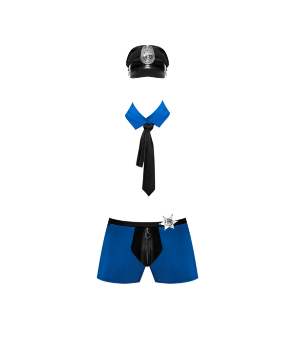 Male Power Officer Frisk-Em Kostuum - S/M