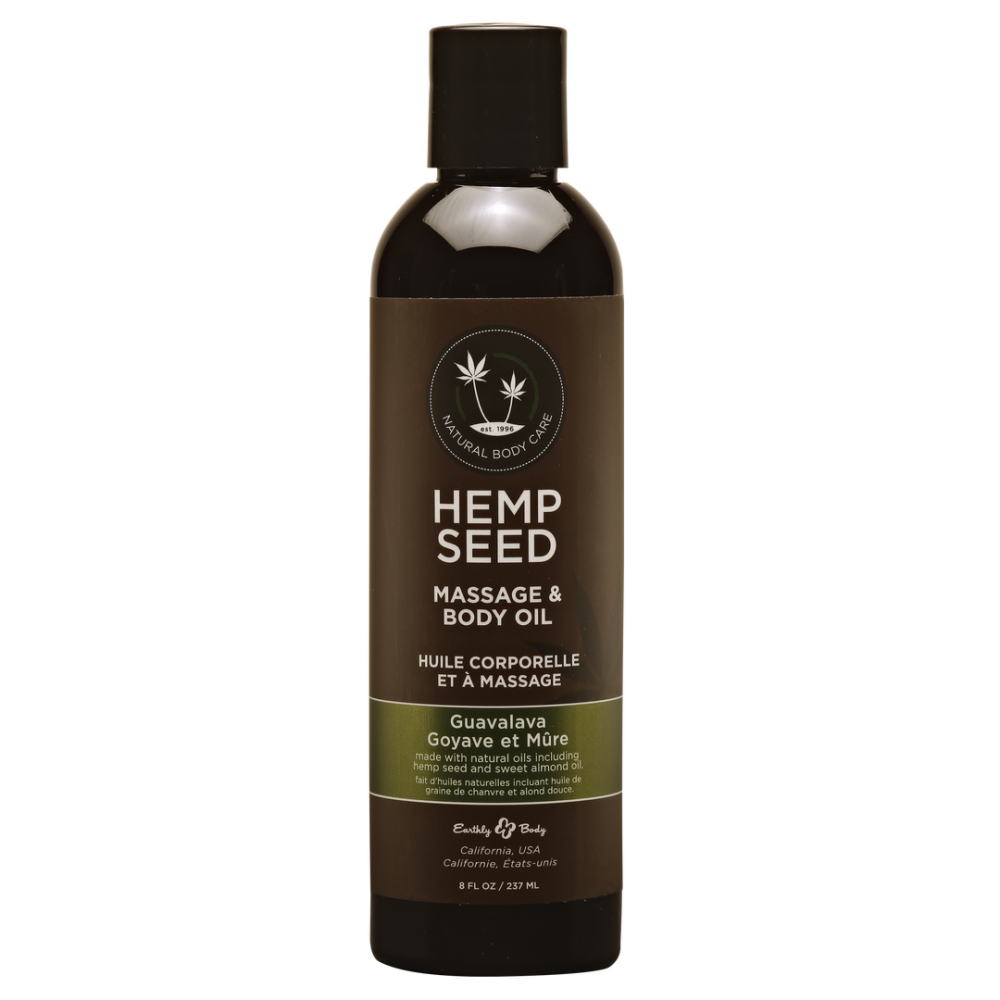 Earthly body Guavalava Massageolie - 8 fl oz / 236 ml