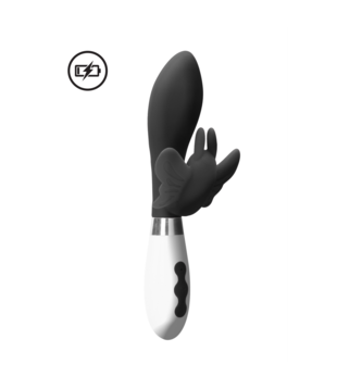 Alexios - Oplaadbare Rabbit Vibrator - Zwart