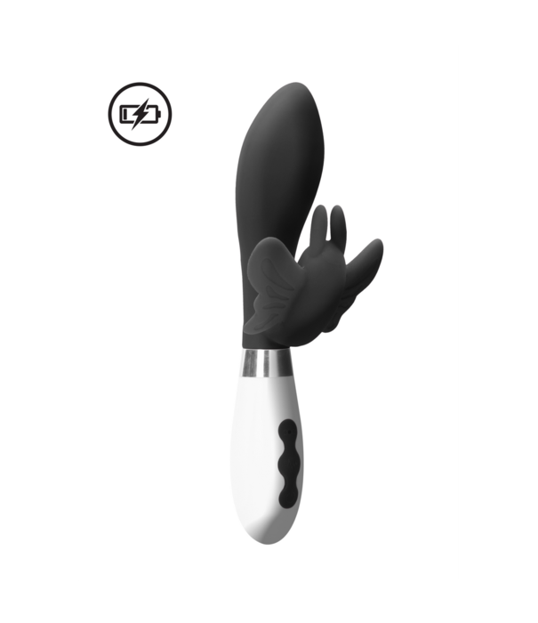 Luna by Shots Alexios - Oplaadbare Rabbit Vibrator - Zwart