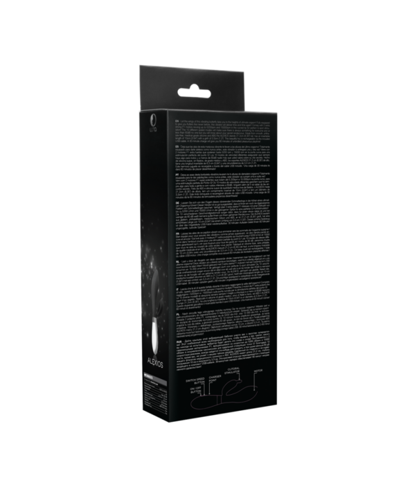 Luna by Shots Alexios - Oplaadbare Rabbit Vibrator - Zwart