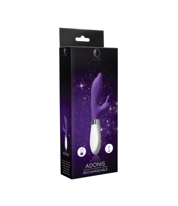 Luna by Shots Adonis - Oplaadbare Rabbit Vibrator - Paars