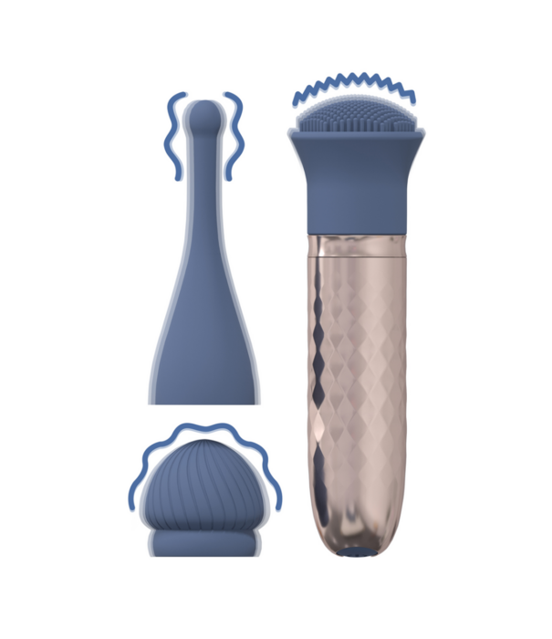 Loveline by Shots Thrill - Verwisselbare Vibrator - Blauw