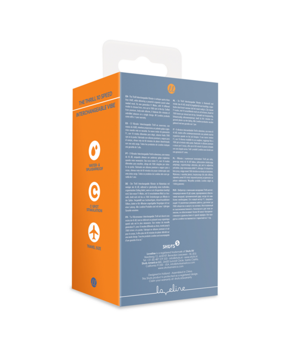 Loveline by Shots Thrill - Verwisselbare Vibrator - Blauw