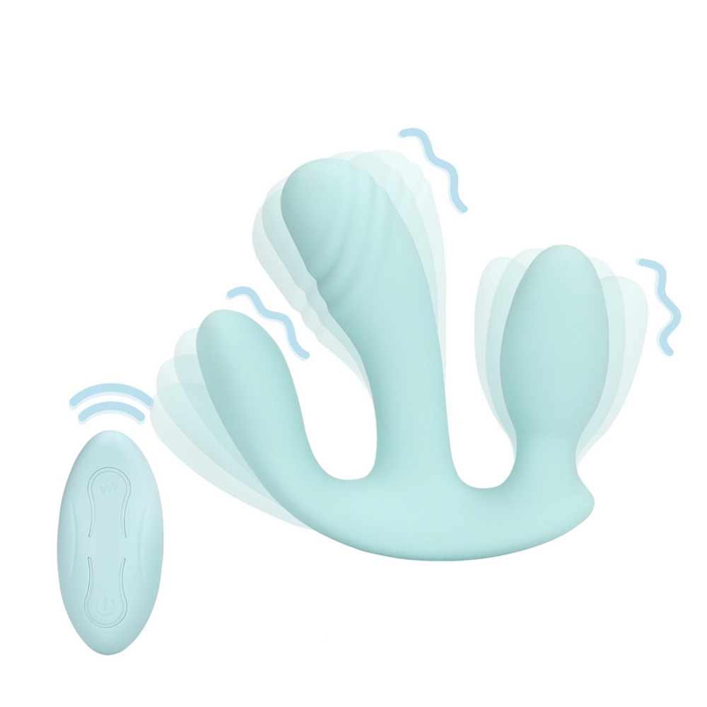 Loveline by Shots Drie-in-één Vloeibare Siliconen Vibrator afbeelding