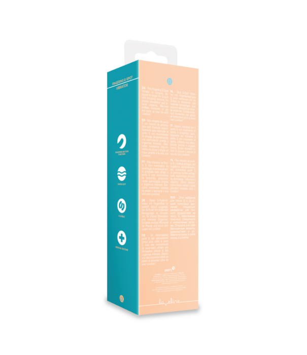 Loveline by Shots Vinger G-Spot Vibrator - Perzik Fuzz