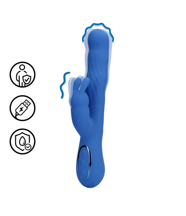 Loveline by Shots Wiggle Rabbit Vibrator - Jetset Blauw