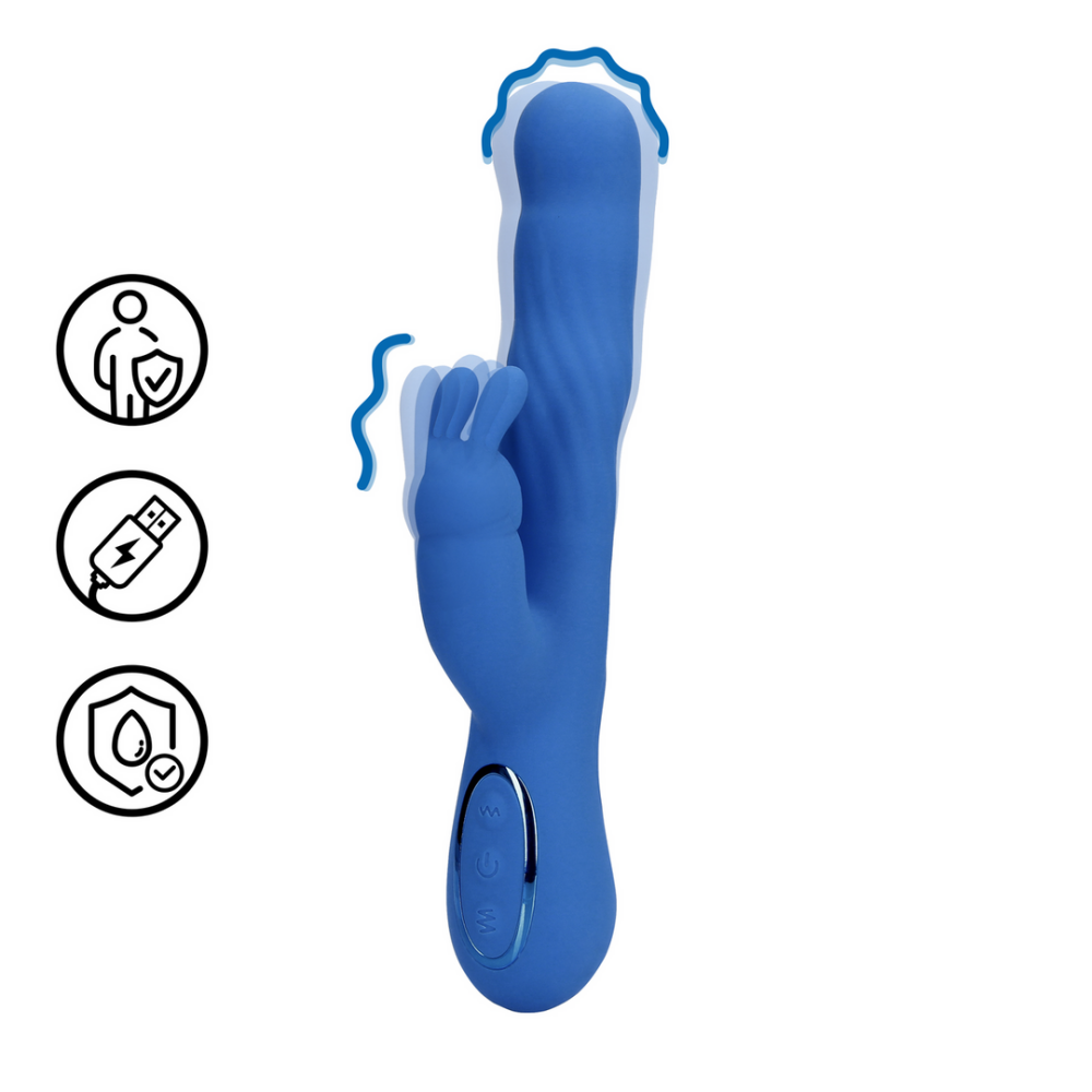 Loveline by Shots Wiggle Rabbit Vibrator - Jetset Blauw afbeelding