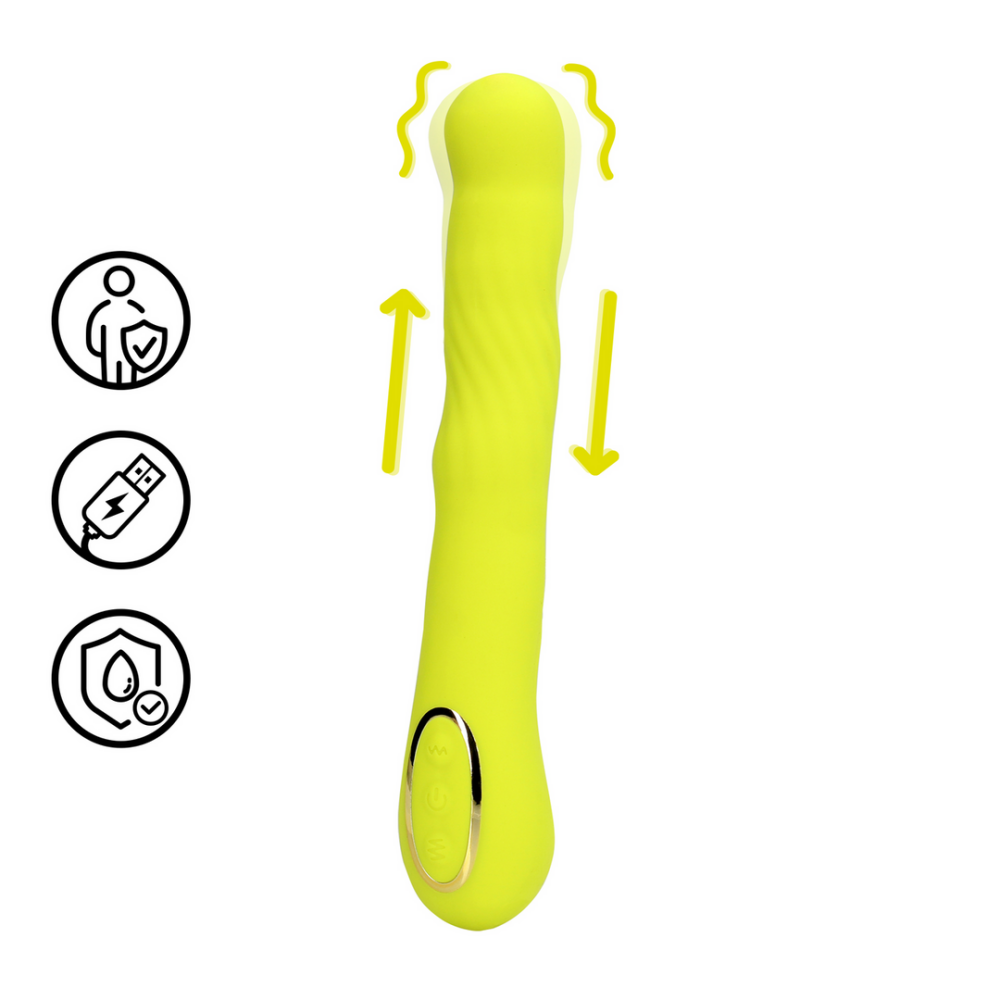 Loveline by Shots Wiggle G-Spot Vibrator - Lime Passion afbeelding