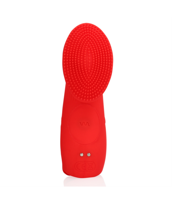 Loveline by Shots Textured Finger Vibrator - Sunrise Red