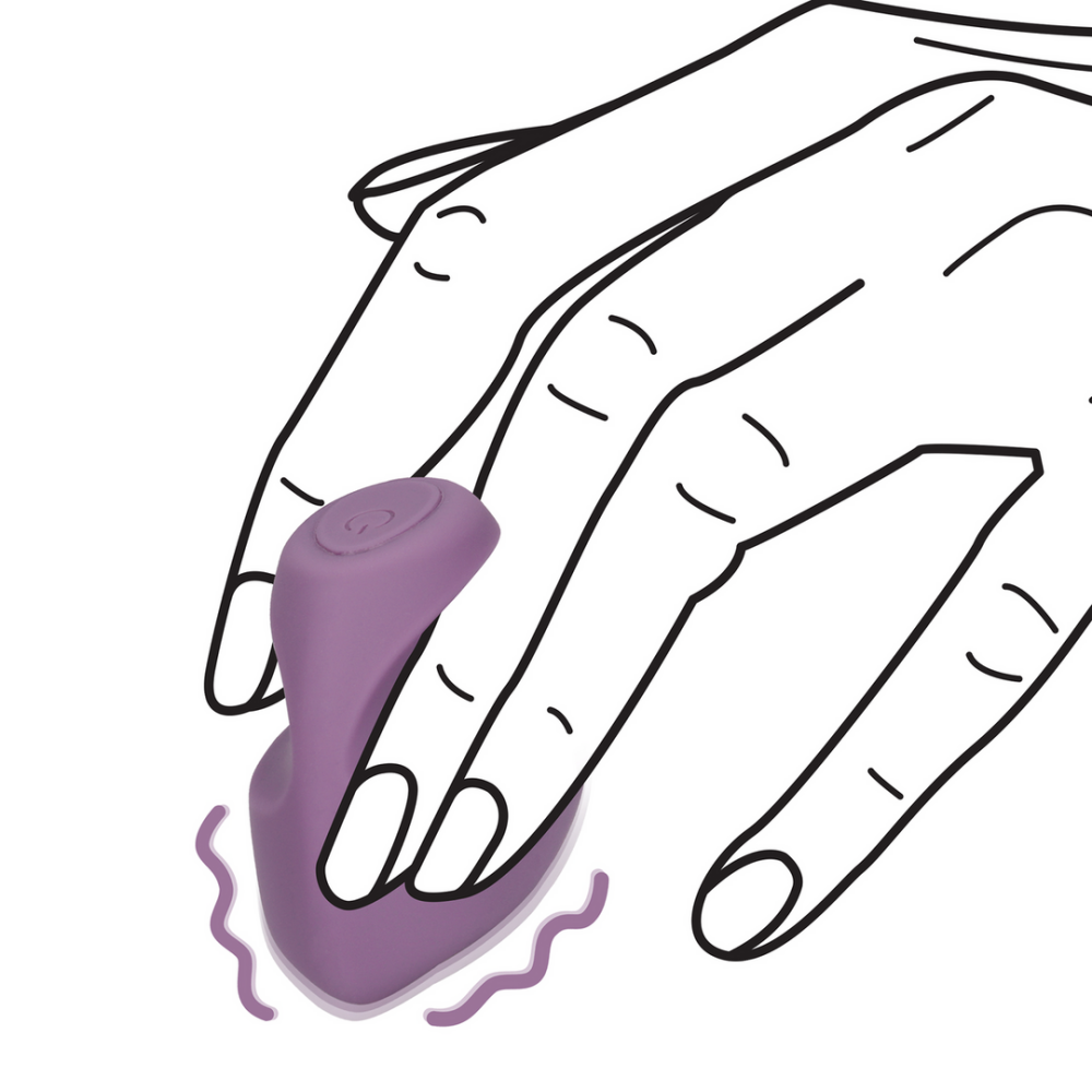 Loveline by Shots Vinger Vibrator - Mystic Paars afbeelding