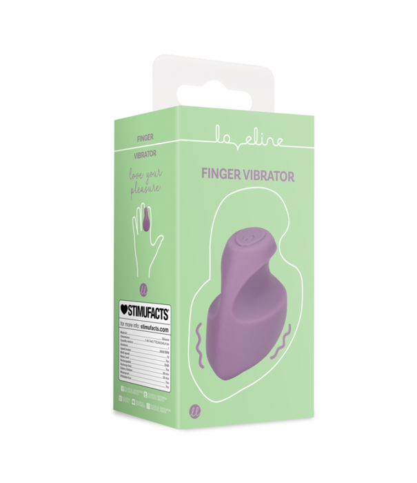 Loveline by Shots Vinger Vibrator - Mystic Paars