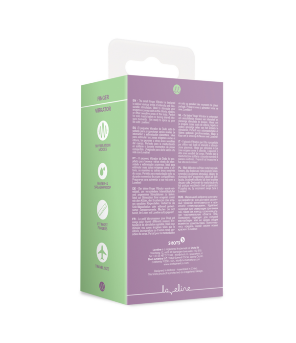 Loveline by Shots Vinger Vibrator - Mystic Paars