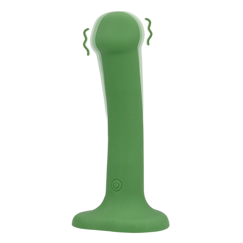 Loveline by Shots Niet-Falisch Vibrerende Dildo - Klein - Bosgroen afbeelding