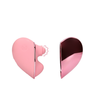 Tapping Heart Vibrator - Roze Arabesque