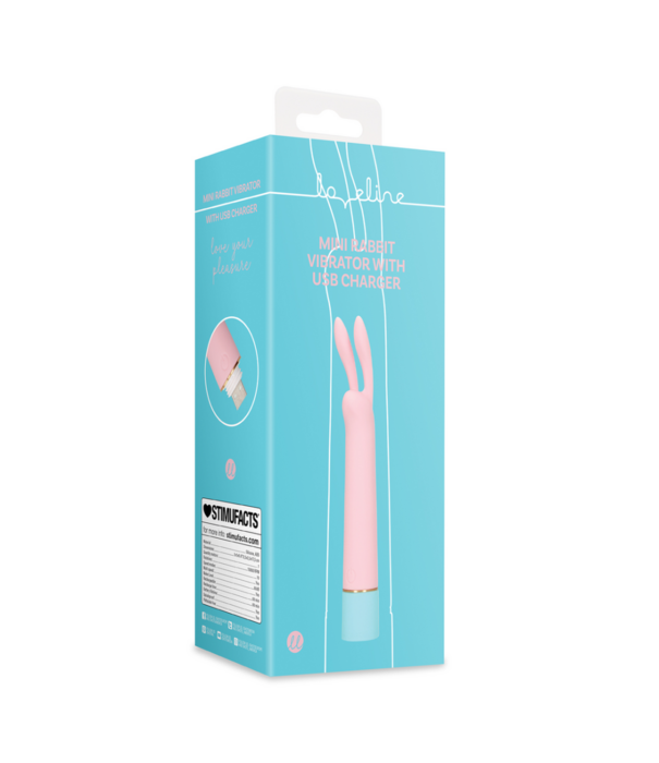 Loveline by Shots Mini Rabbit Vibrator met USB Oplader - Cherry Chiffon