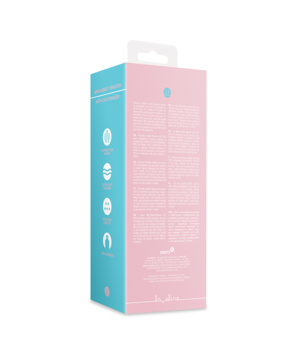 Loveline by Shots Mini Rabbit Vibrator met USB Oplader - Cherry Chiffon