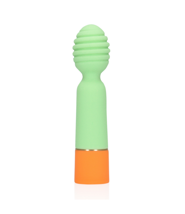Loveline by Shots Geribbelde Mini Vibrator met USB Oplader - Lente Salie