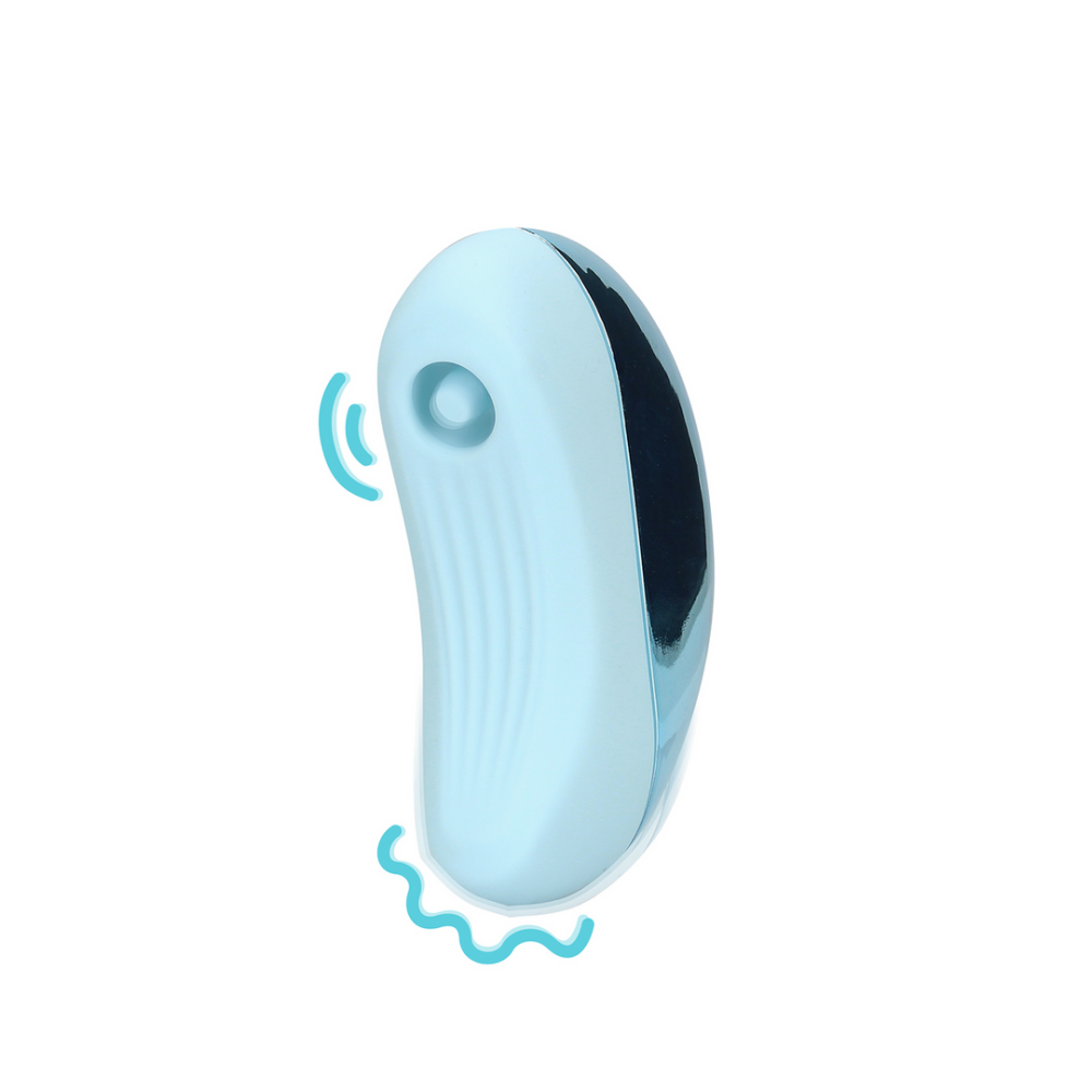 Loveline by Shots Pulse Wave Clitoris Vibrator - Arctic Blue afbeelding