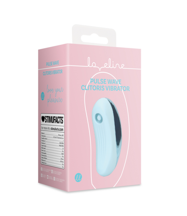 Loveline by Shots Pulse Wave Clitoris Vibrator - Arctic Blue