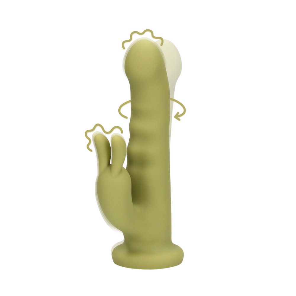 Loveline by Shots Ultra zachte silicone roterende rabbit vibrator afbeelding
