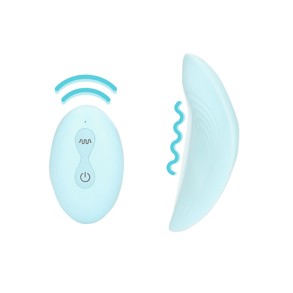 Loveline by Shots Panty Vibrator met Afstandsbediening - Arctic Blue