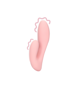 Ultra Soft Silicone G-Spot Vibrator - Cherry Chiffon