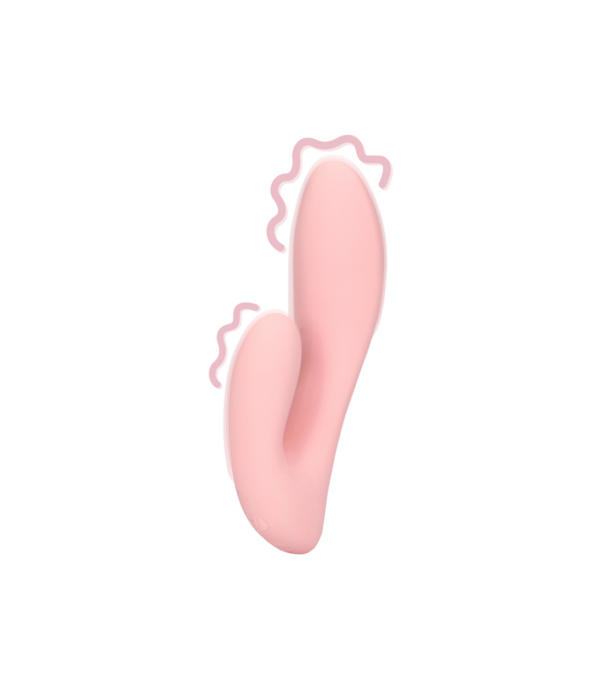 Loveline by Shots Ultra Soft Silicone G-Spot Vibrator - Cherry Chiffon