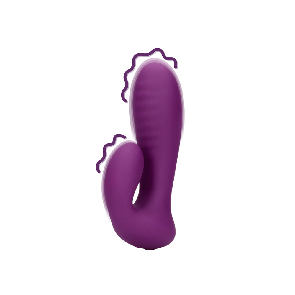 Loveline by Shots Ultra Soft Silicone G-Spot Vibrator - Orchidee Paars afbeelding