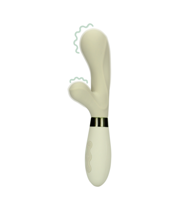 Loveline by Shots Siliconen Rabbit Vibrator - Misty Green