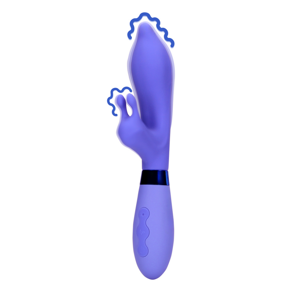 Loveline by Shots Siliconen Puntige Konijnen Vibrator - Protanopia afbeelding