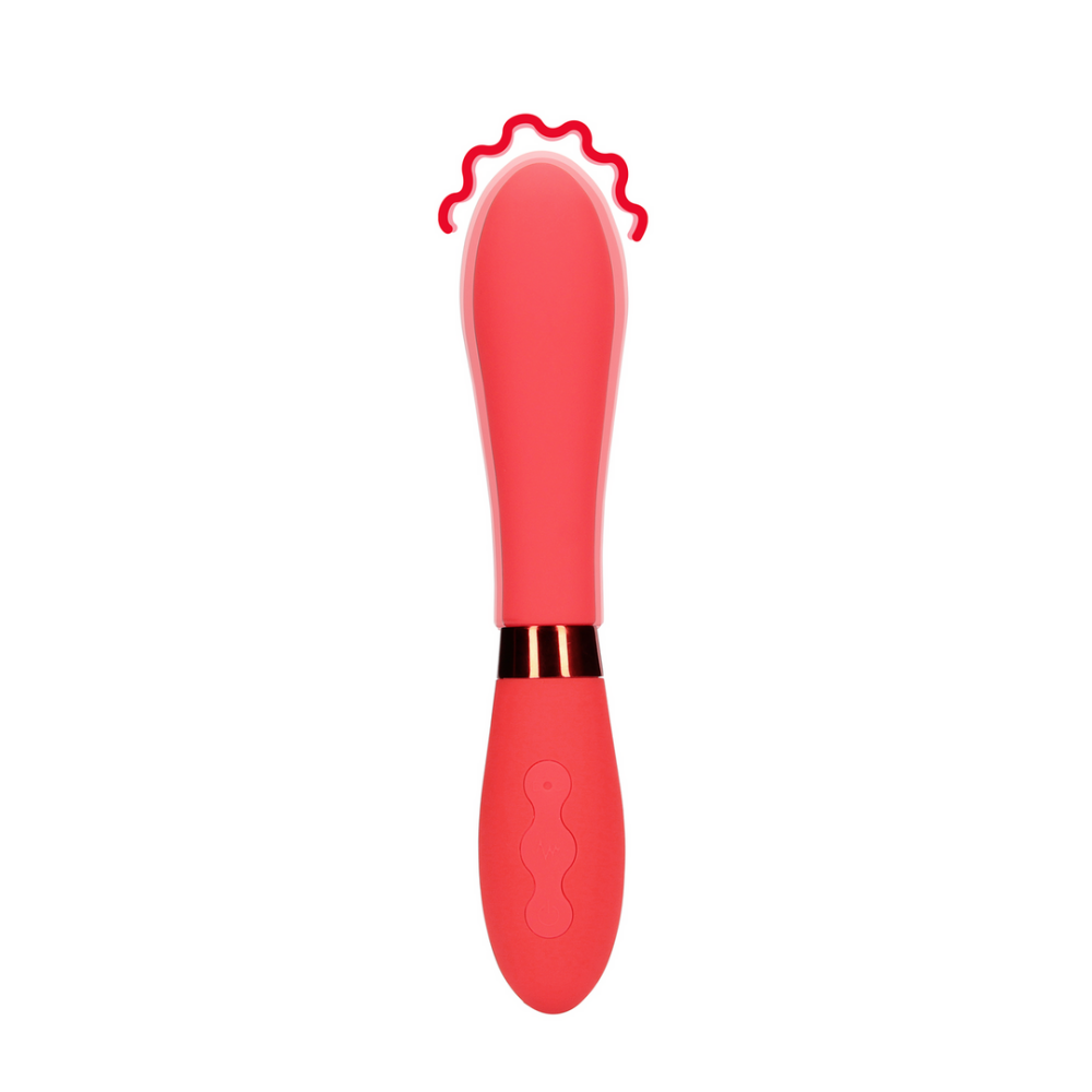 Loveline by Shots Siliconen Smooth Vibrator - Salsa afbeelding